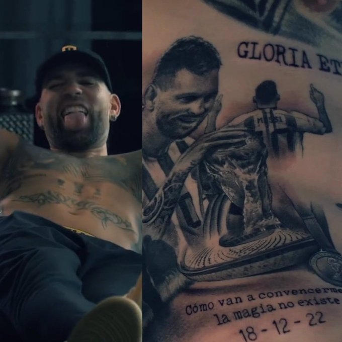 赛事分析-好兄弟！奥塔门迪身上有梅西文身，今日梅西让点助其主场告别破门